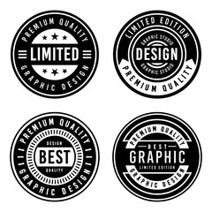 A Vintage badge design set.