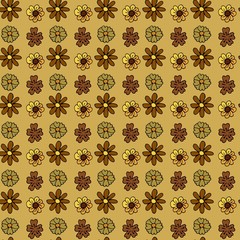 seamless pattern with flowers 