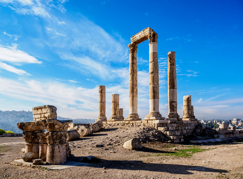 Temple of Hercules Ruins, Amman Citadel, Amman Governorate, Jordan