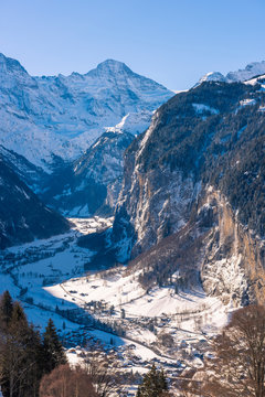 Lauterbrunnen valley, Berner Oberland, canton of Bern, Switzerland