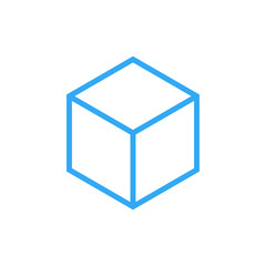 Hexagon Box Element Template Icon for technology finance business health company with modern high end look