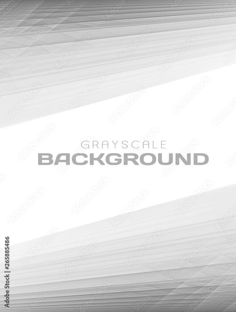 Poster Abstract template with diagonal line on subtle grey textured background