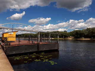 Fototapeta premium Summer, river, water, travel, sun