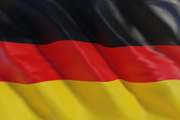 Germany flag in the wind