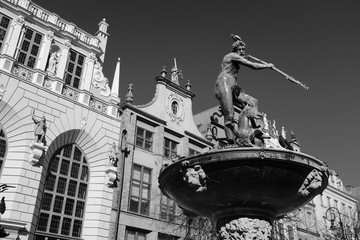 Fountain of Neptune, Gdansk, Poland, Europe
