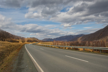 Russia. mountain Altai. Chui highway is considered to be the most beautiful Federal highway in Siberia.