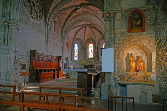 &Eacute;glise Notre Dame de l&rsquo;Assomption, Yenne, Savoie, Auvergne-Rh&ocirc;ne-Alpes, France