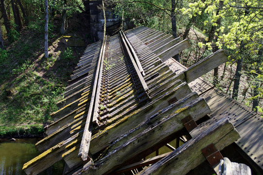 Destroyed bridge