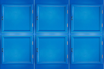 Blue small cabinet doors