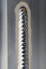 Welding aluminum by a good welder test, sample,