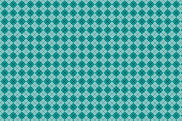 Fototapeta premium Light blue pattern. Texture from rhombus/squares for - plaid, tablecloths, clothes, shirts, dresses, paper, bedding, blankets, quilts and other textile products. Vector illustration EPS 10