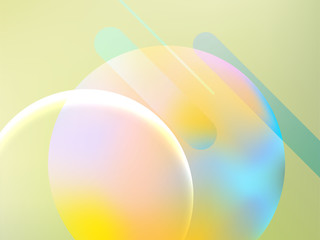 Abstract green geometric background.