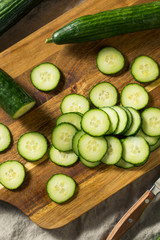 Raw Green Organic English Cucumbers