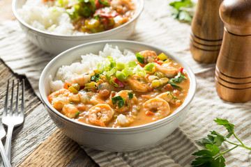 Spicy Homemade Cajun Shrimp Etouffee