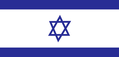 Israel flag vector illustration