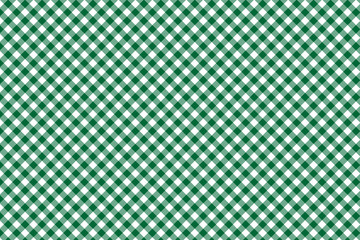 Green Gingham pattern. Texture from rhombus/squares for - plaid, tablecloths, clothes, shirts, dresses, paper, bedding, blankets, quilts and other textile products. Vector illustration EPS 10