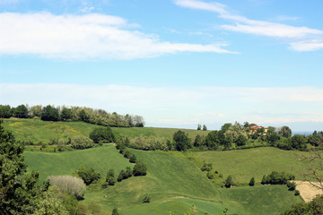 Fototapeta premium Beautiful landscape near Salsomaggiore in Emilio Romagna northern Italy