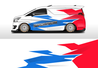 Car wrap company design vector. Graphic background designs for vehicle van livery , Eps 10
