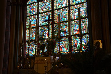 Витраж в церкви