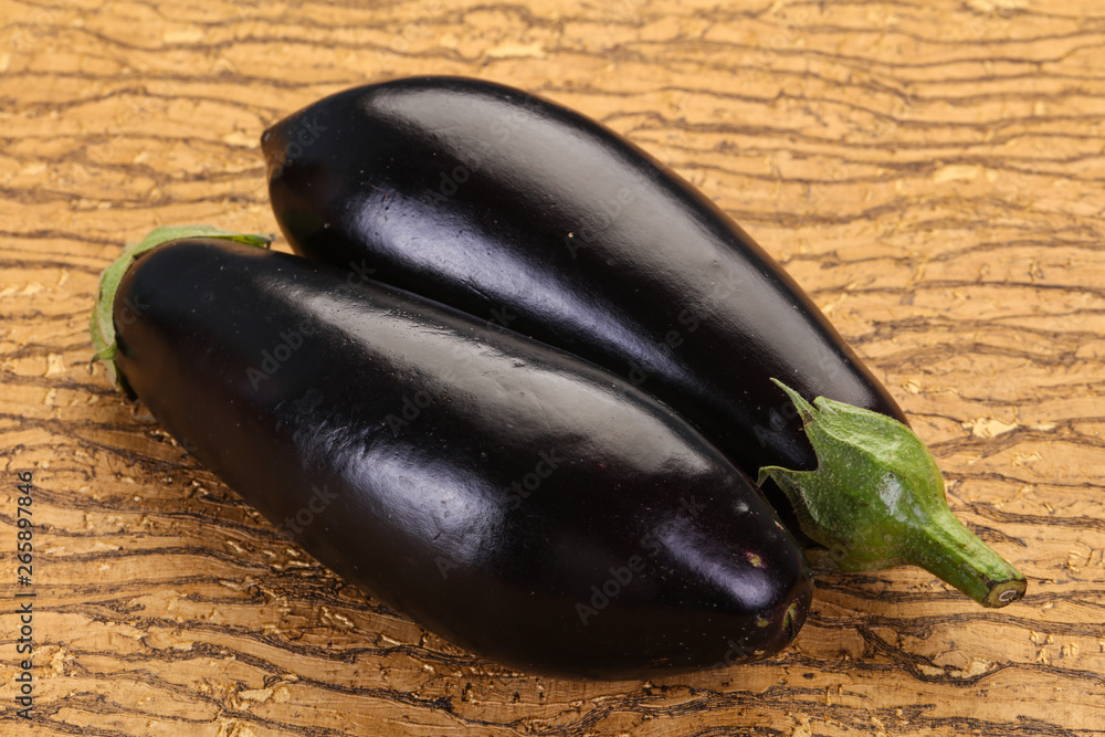 Wall mural raw eggplant ready for cooking