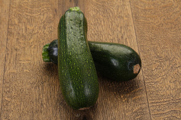 Raw ripe zucchini