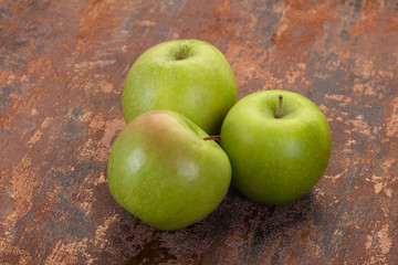 Green ripe apple