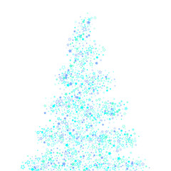 Blue, cyan, turquoise glitter stars confetti