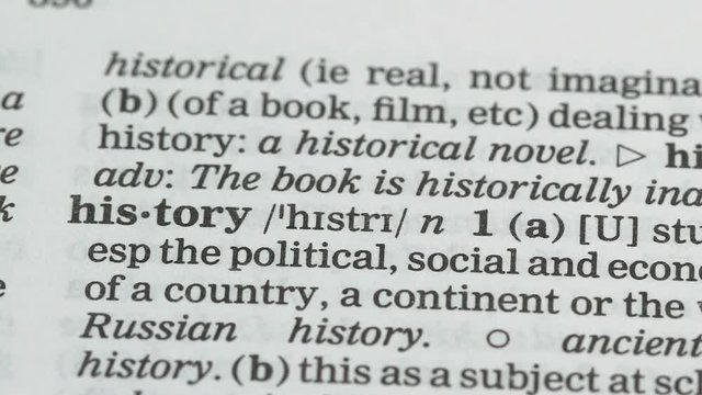 History, definition in english dictionary, countries state during time, subject