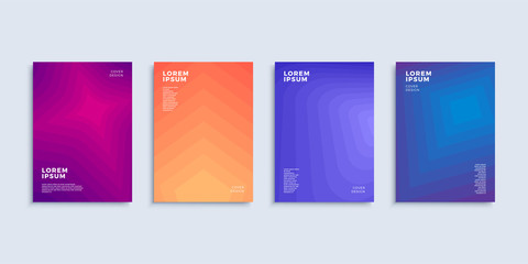 Covers modern abstract design templates set.