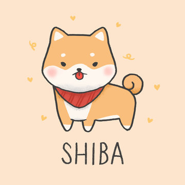 Featured image of post Shiba Inu Phone Wallpaper Cartoon Cute shiba inu dog cartoon doodle seamless pattern