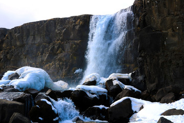 Waterfall in Iceland