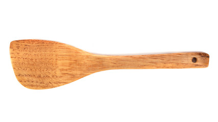 wooden kitchen Spatula isolated on white background