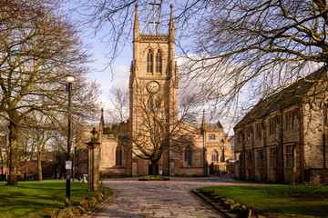 Fototapeta na wymiar Blackburn Cathedral, officially known as the Cathedral Church of Blackburn Saint Mary the Virgin with St Paul