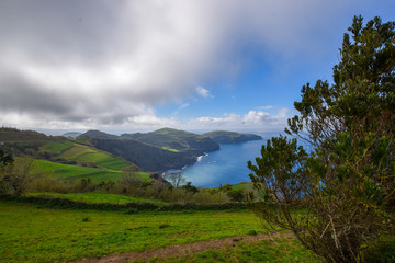 Fototapeta na wymiar natural scenery at the azores island