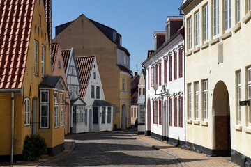 Fototapeta na wymiar historische Altstadt Apenrade