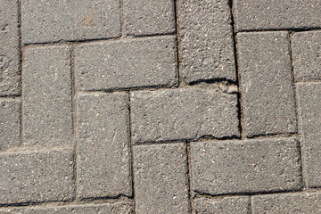 Fototapeta premium Abstract gray paving slab texture background. Close-up