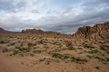 California desert landscape in the Sierra Nevada Alabama Hills