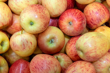 red apple close-up macro, background