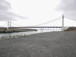 Bridge and the Jökulsárlón glacial lake