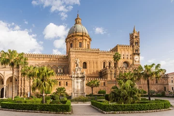 Foto op Canvas Kathedrale von Palermo  Sizilien © majonit