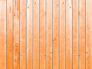 Orange background wooden planks board texture.