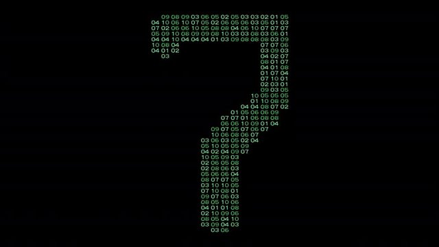 numbers code information counting digital