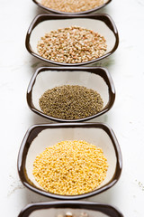 adlay, millet, millet, buckwheat, brown rice