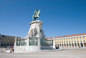 Fototapeta na wymiar Praca do Comercio, Lisbon, Portugal