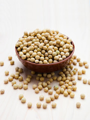 soybeans and dish.
