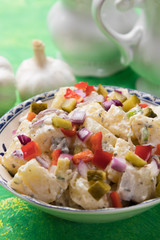 Potato salad with mayonnaise dressing