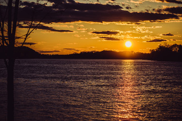 Sunset Over the Water