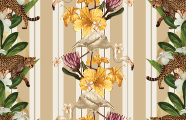 Obraz premium Vintage Beautiful and trendy Seamless Pattern design in super high resolution. Pattern Decoration Texture. Vintage Style Design for Fabric Print, Wallpaper Background.