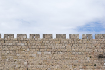 view of the city , wall and architecture in Jerusalem Israel  - 265915697