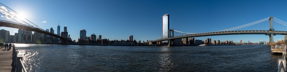 Fototapeta na wymiar Manhattan Skyline from Brooklyn